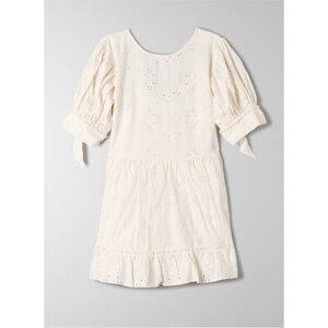 Aritzia Sunday Best Oregold Eyelet Mini Dress